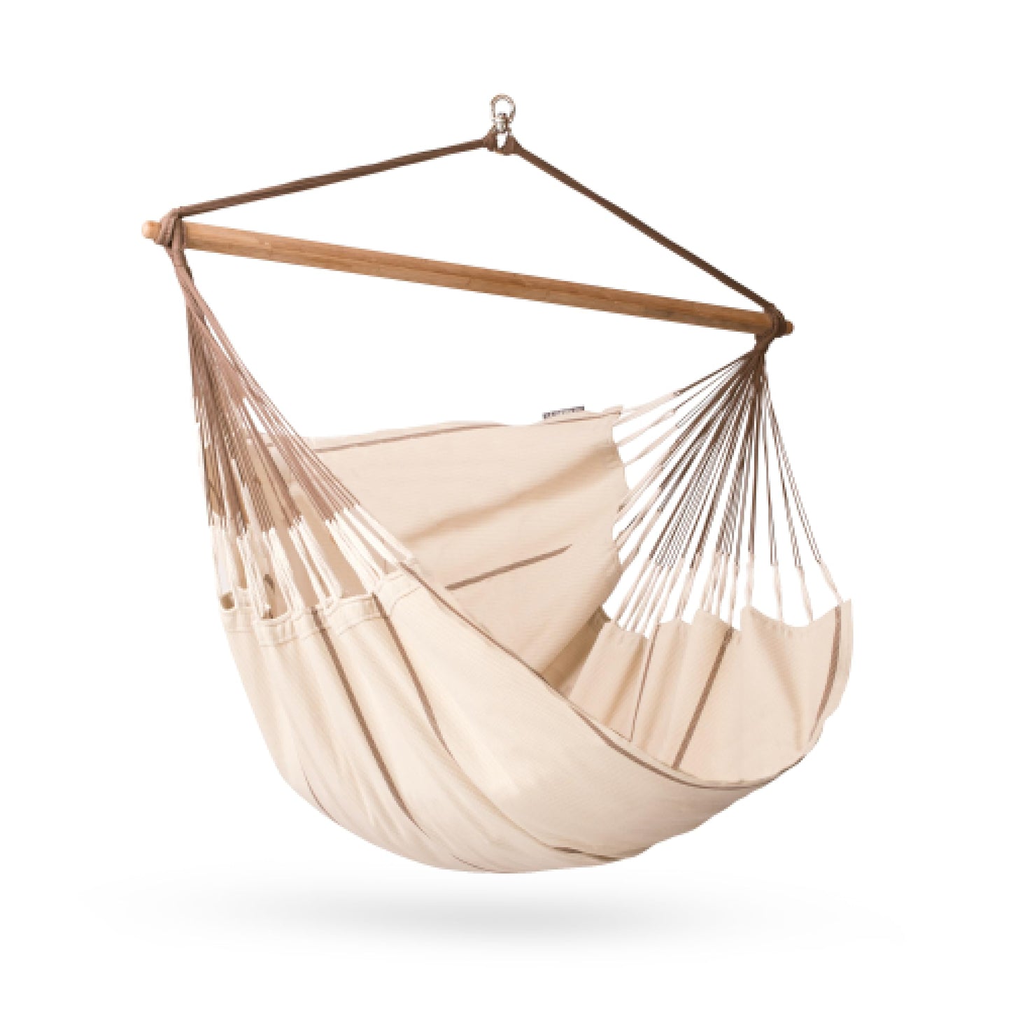 La Siesta Habana Hängesessel Kingsize aus Bio-Baumwolle mit Bambus Spreizstab & 360° Drehgelenk – Premium Hängestuhl für Garten, Balkon & Wohnzimmer