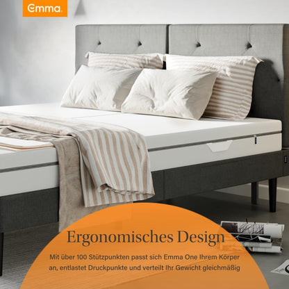 Emma One Matratze Kaltschaum H2 Mittelhart 18 cm mit 3-Zonen-Stützung