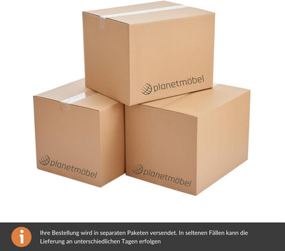 Planetmöbel Badmöbel Set 63 cm Anthrazit mit Keramik Waschbecken, Spiegelschrank 60 cm LED & Steckdose, Modern