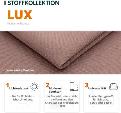 Mirjan24 Torezio Bis Ecksofa U-Form mit Schlaffunktion und Bettkasten, verstellbare Kopfstützen