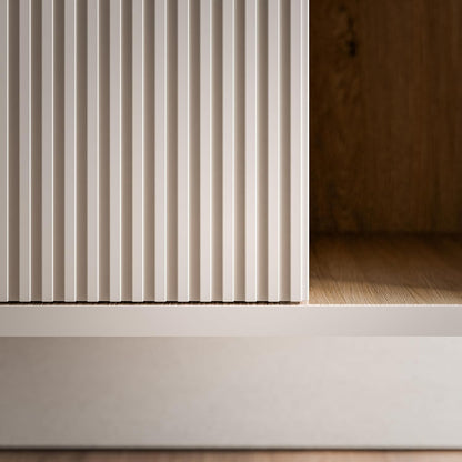BERNSTEIN Beldivo Badmöbel Set mit Waschbecken – Wandhängender Waschtischunterschrank mit Keramikbecken, Push-Open & Soft-Close, MDF