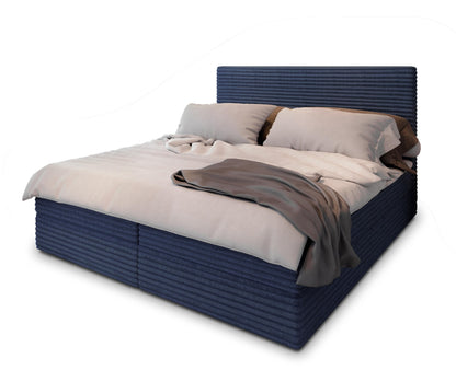 Masseno Boxspringbett PISA Komplett-Set mit Matratze & Topper, Polsterbett mit Bettkasten