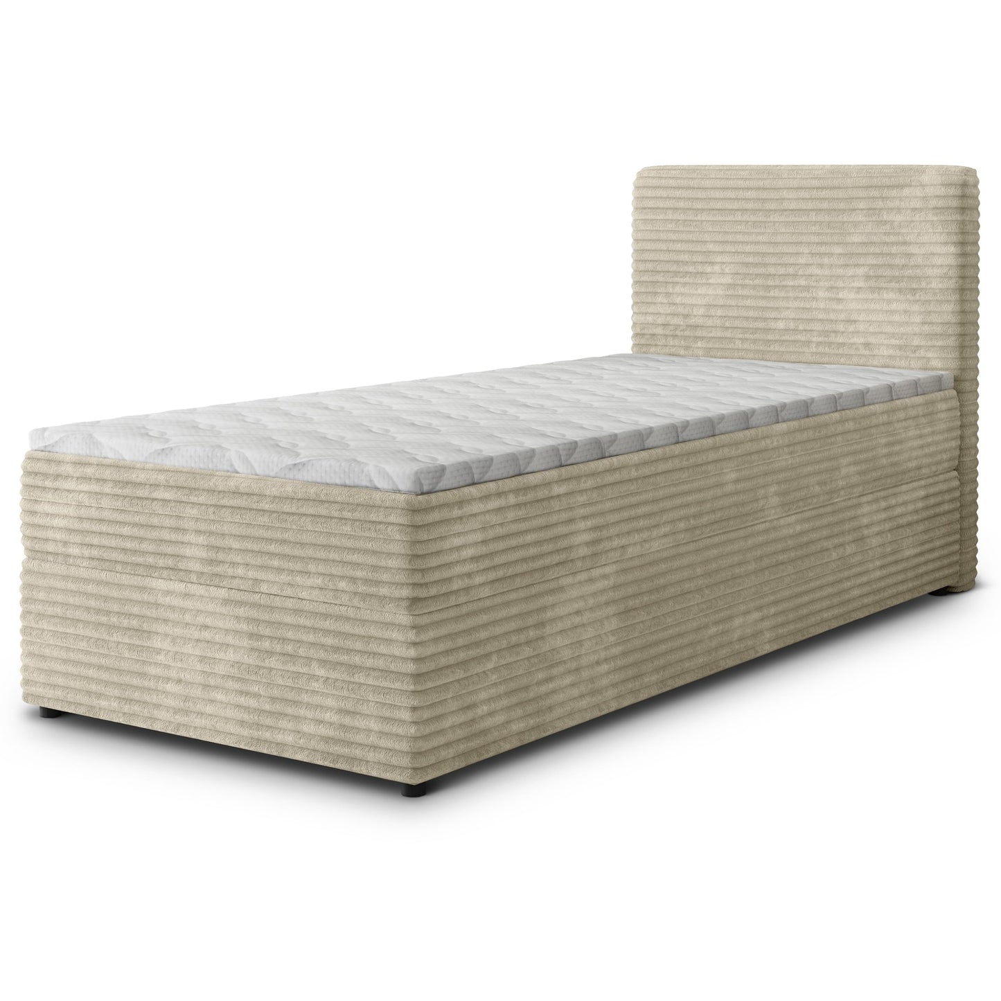 Masseno Boxspringbett PISA Komplett-Set mit Matratze & Topper, Polsterbett mit Bettkasten