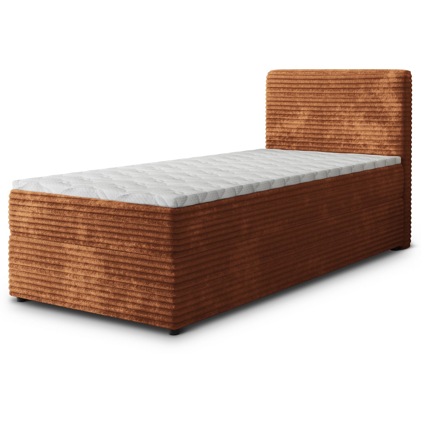 Masseno Boxspringbett PISA Komplett-Set mit Matratze & Topper, Polsterbett mit Bettkasten