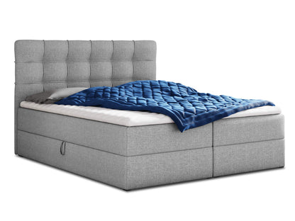 Sofnet Best Boxspringbett mit 2 Bettkästen, Bonellfederkern Matratze & Topper, Polsterbett mit Stauraum, Modernes Bettgestell Schlafzimmer