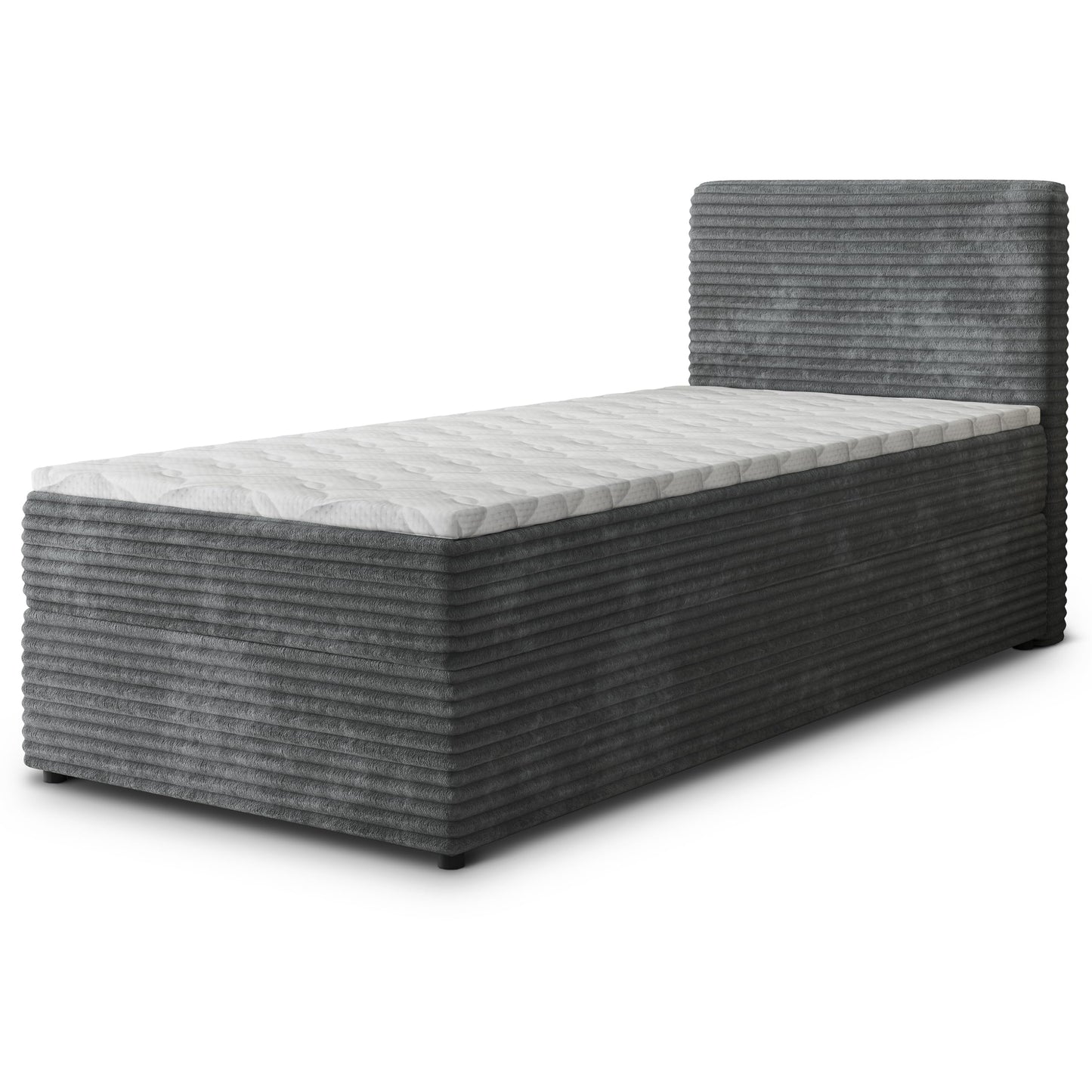 Masseno Boxspringbett PISA Komplett-Set mit Matratze & Topper, Polsterbett mit Bettkasten