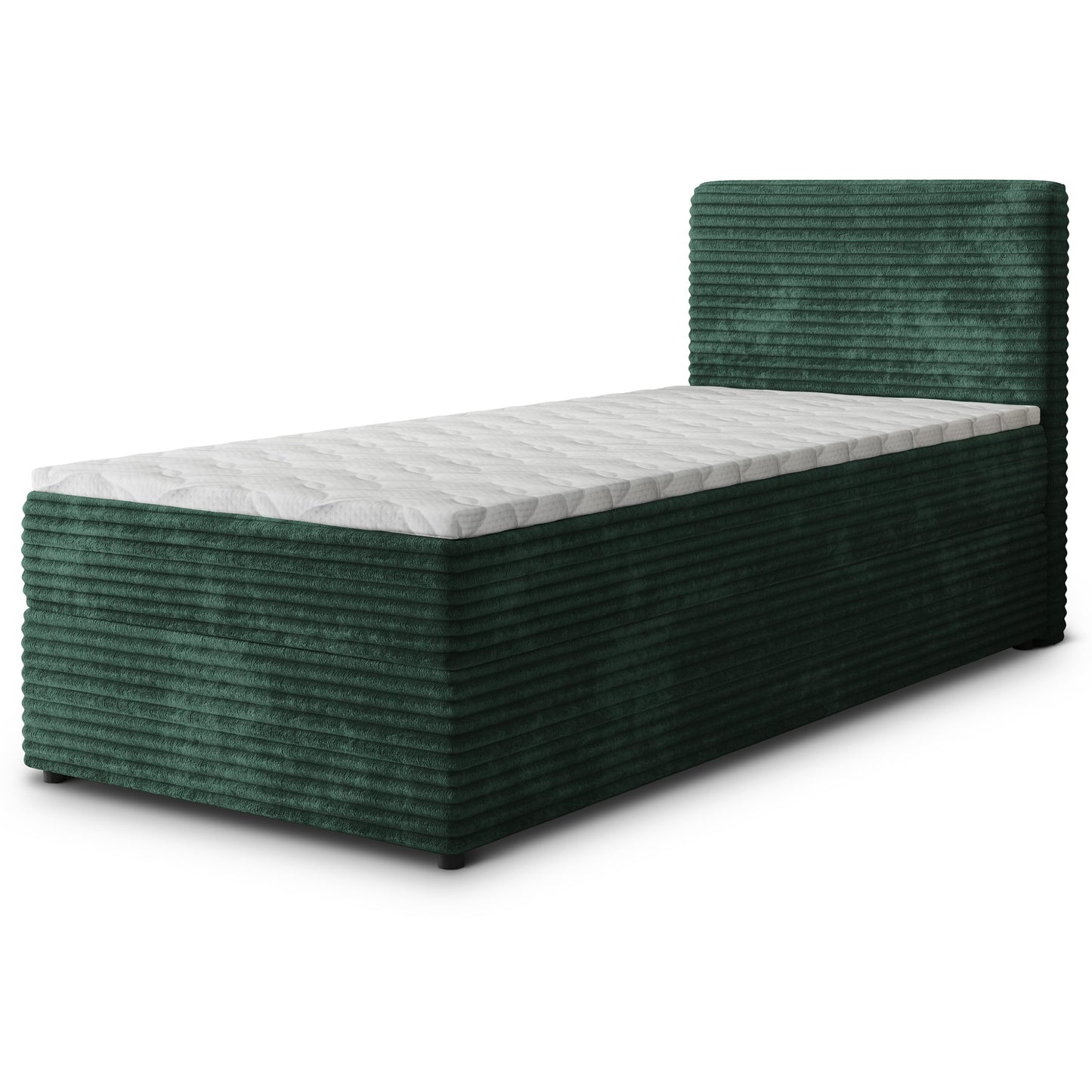 Masseno Boxspringbett PISA Komplett-Set mit Matratze & Topper, Polsterbett mit Bettkasten