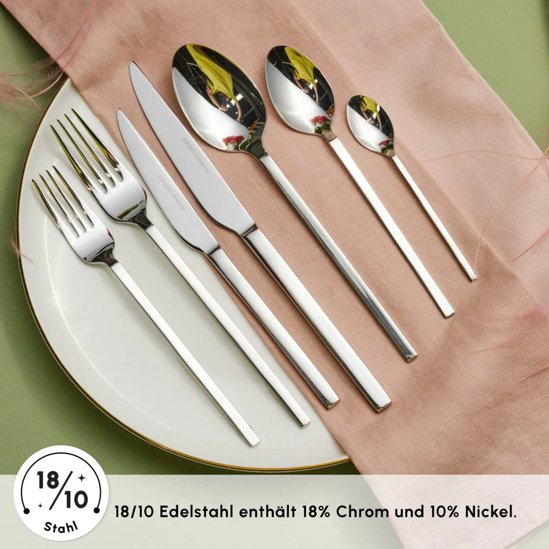 Pallas Elegance 12-Personen 84-Teiliges Besteckset
